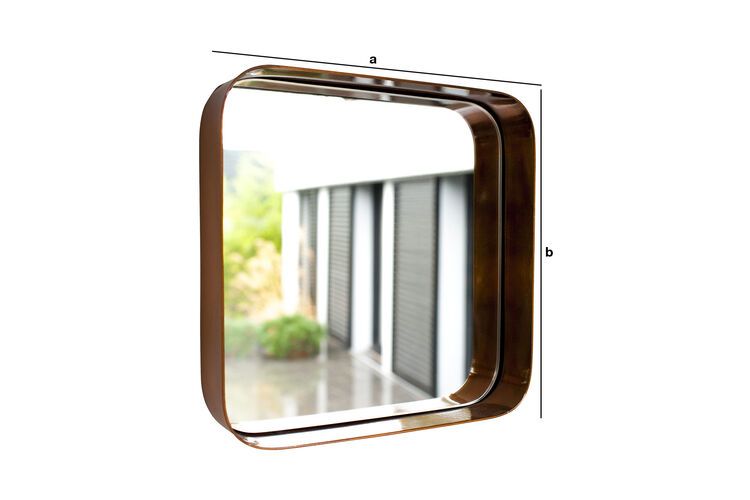 Produktdimensionen Quadratischer Spiegel Lena