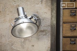 Zilveren metalen spot