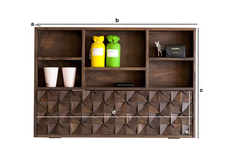 Dimensions du produit Rangement mural Balkis