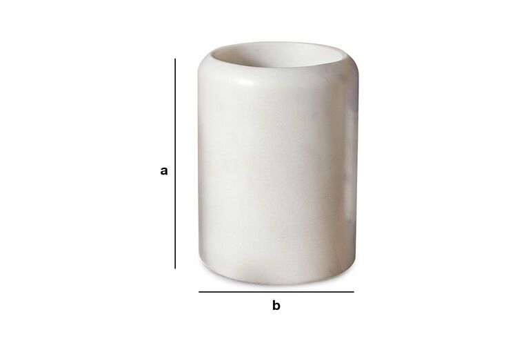 Dimensions du produit Récipient en marbre blanc  Wäg