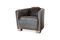 Miniatuur Fauteuil van chocolade leer Red Baron Productfoto