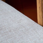 The fabric seat is dense and provides optimal comfort.