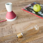 Bulb with a traditional structure with visible filaments.