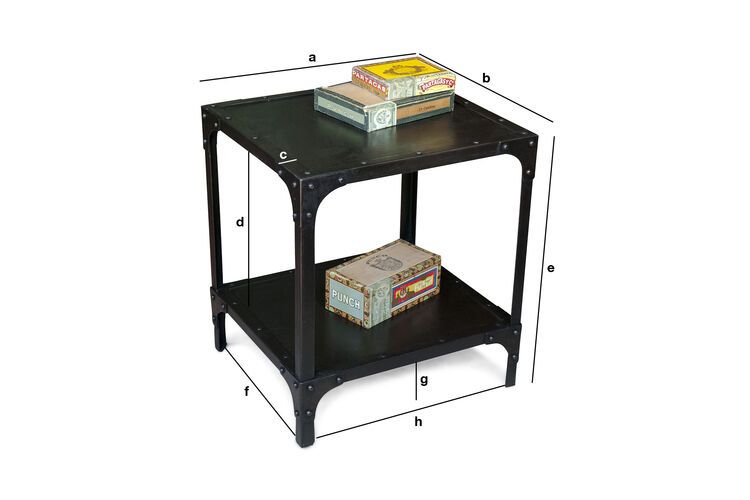 Product Dimensions Metal Rivet Accent Side Table Towson