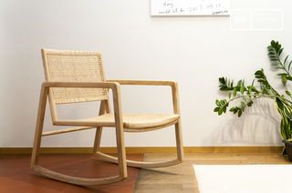 Rocking chair en cannage  Thisted