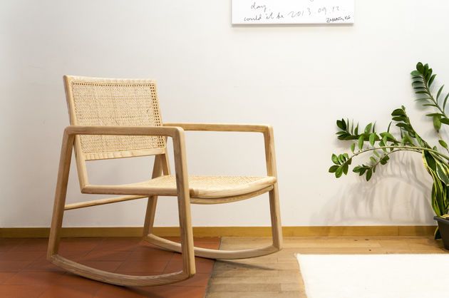 Rocking chair en cannage  Thisted