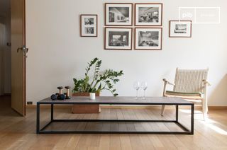 Rothmann leather coffee table