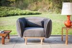 Round armchairs