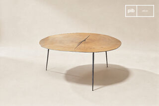 Round metal coffee table One Xylème