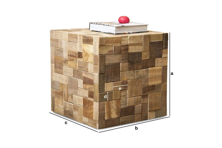 Product Dimensions Rubique table