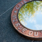 Vintage industrial inspiration in a beautiful mirror
