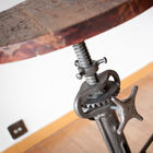 A nice visible mechanism allows you to adjust the height of the stool.