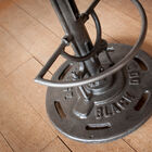 The foot has old factory style inscriptions.