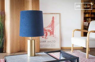 Velvet lamp and lampshade Sarhita