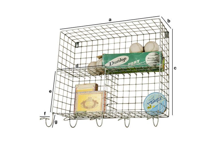 Dimensioni del prodotto Scaffali a cesta con appendini