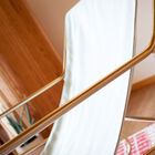 The geometric structure gives the whole an aerial aspect.