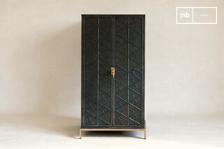 Schwarzer Metall-Kleiderschrank Lennon