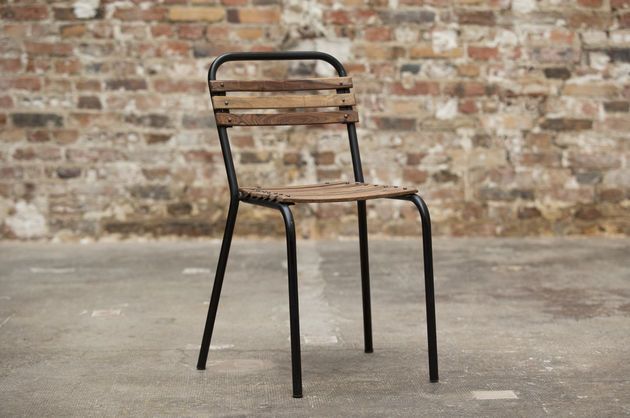 Sedia industriale in legno Mistral