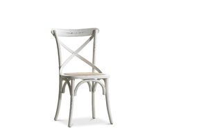 Sedia da bistrò in legno bianco Pampelune