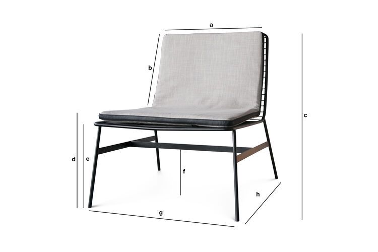 Produktdimensionen Sessel Aston