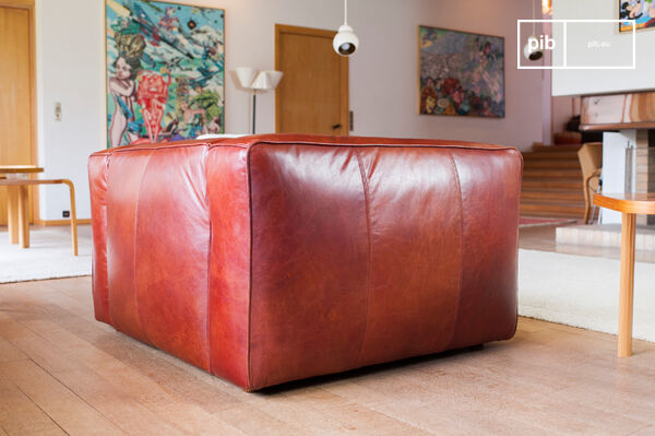 Dieser vintage Krieger Sessel ist zu 100% aus Leder und hat einen eleganten vintage Look