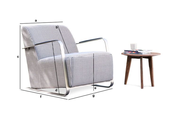 Produktdimensionen Sessel Elthon