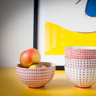 Four pretty bowls with red dots.