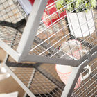 The baskets can be stacked with each other.