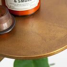 The design is made of slightly patinated gold plated metal.