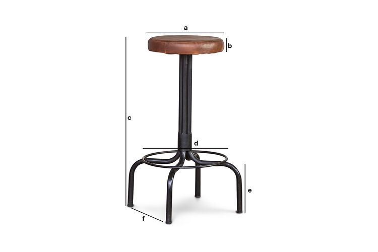 Product Dimensions Cobbler's high stool Moore