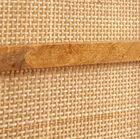 Its natural rattan weave compliments the square lines of its cream-coloured steel structure