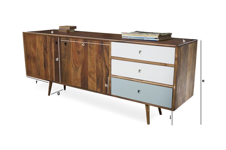Produktdimensionen Sideboard Stockholm