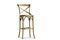 Miniatura Silla de bar de madera con acabado natural Pampelune Clipped