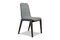 Miniatura Silla de madera negra y tela de sal y pimienta Estella Clipped