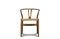 Miniatura Silla estilo escandinavo de madera clara Mäntta Clipped