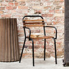 Silla industrial sublime con reposabrazos.