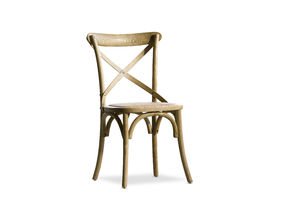 Silla de madera con acabado natural Pampelune