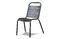 Miniatura Silla de metal negra Square Clipped