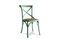 Miniatura Silla de madera turquesa Pampelune Clipped
