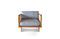 Miniatura Sillón de madera y caña Starheim Clipped