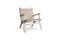 Miniatura Sillón de malla de roble Satow Clipped