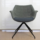 Sillón con una bonita tela gris y una parte más oscura.