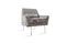 Miniatura Sillón lounge de tela Hilda Clipped