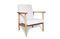 Miniatura Sillón retro de madera maciza Anglet Clipped