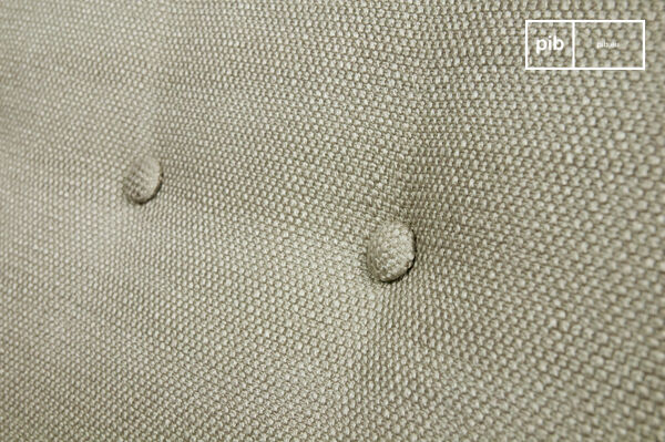 Tela beige resistente, tejidos a base de lino.