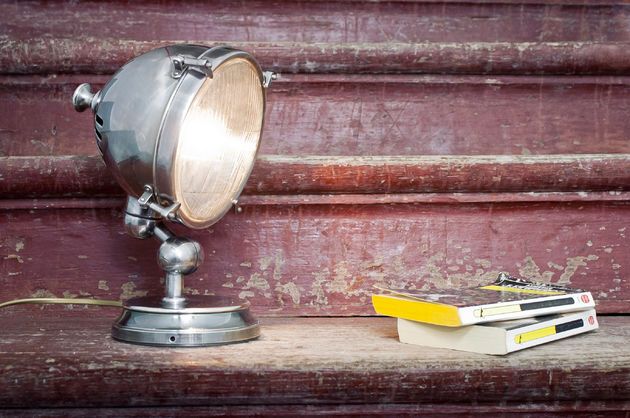 Silver metal lighthouse lamp Laycock