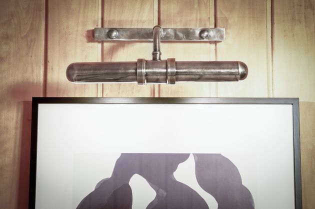 Silver 2-bulb wall light Capitole