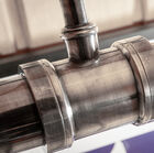 A brass finish with a fine silver patina