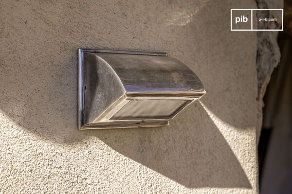 Silver exterior wall sconce Martinez