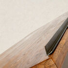 The 140 cm solid recycled teak tabletop pivots from horizontal to an 80° angle